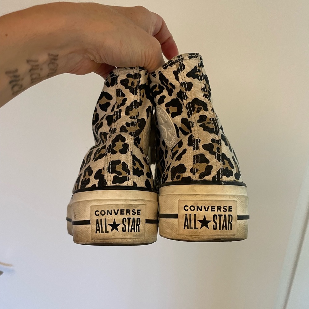 Converse Black and White High-Top Sneakers - Picture 2 of 4